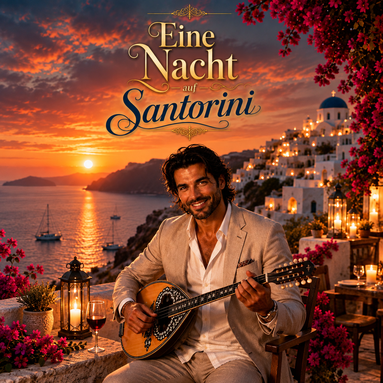 Cover Eine Nacht auf Santorini